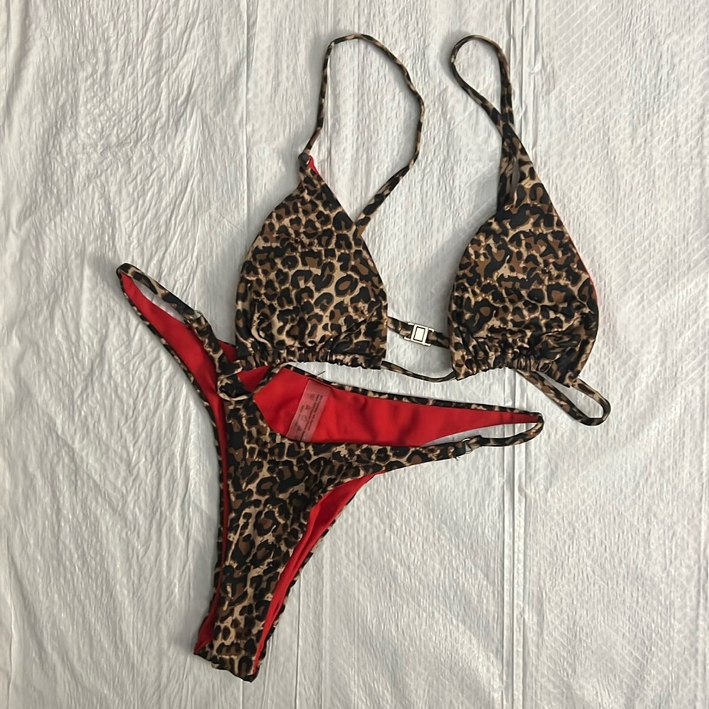 Cheetah bikini perfect for summer size small